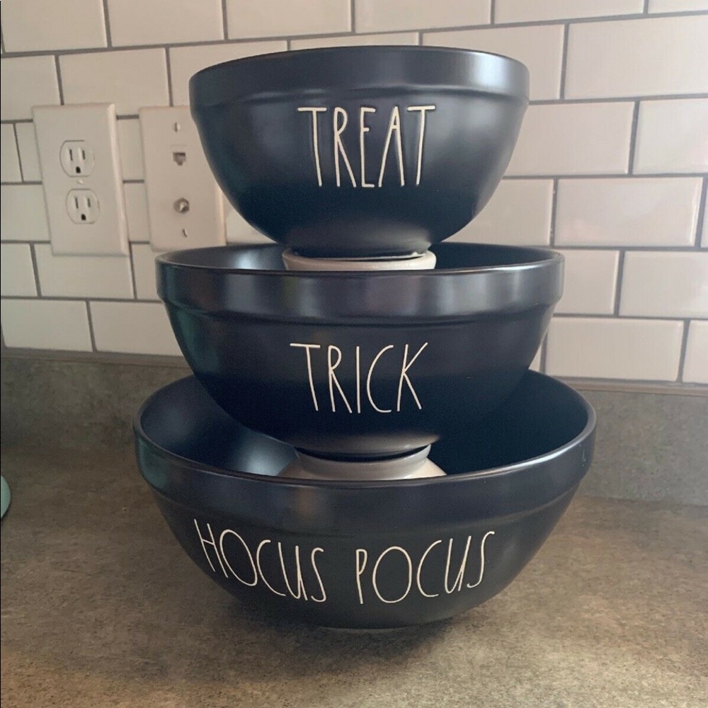Rae Dunn Ceramic Halloween Bowls